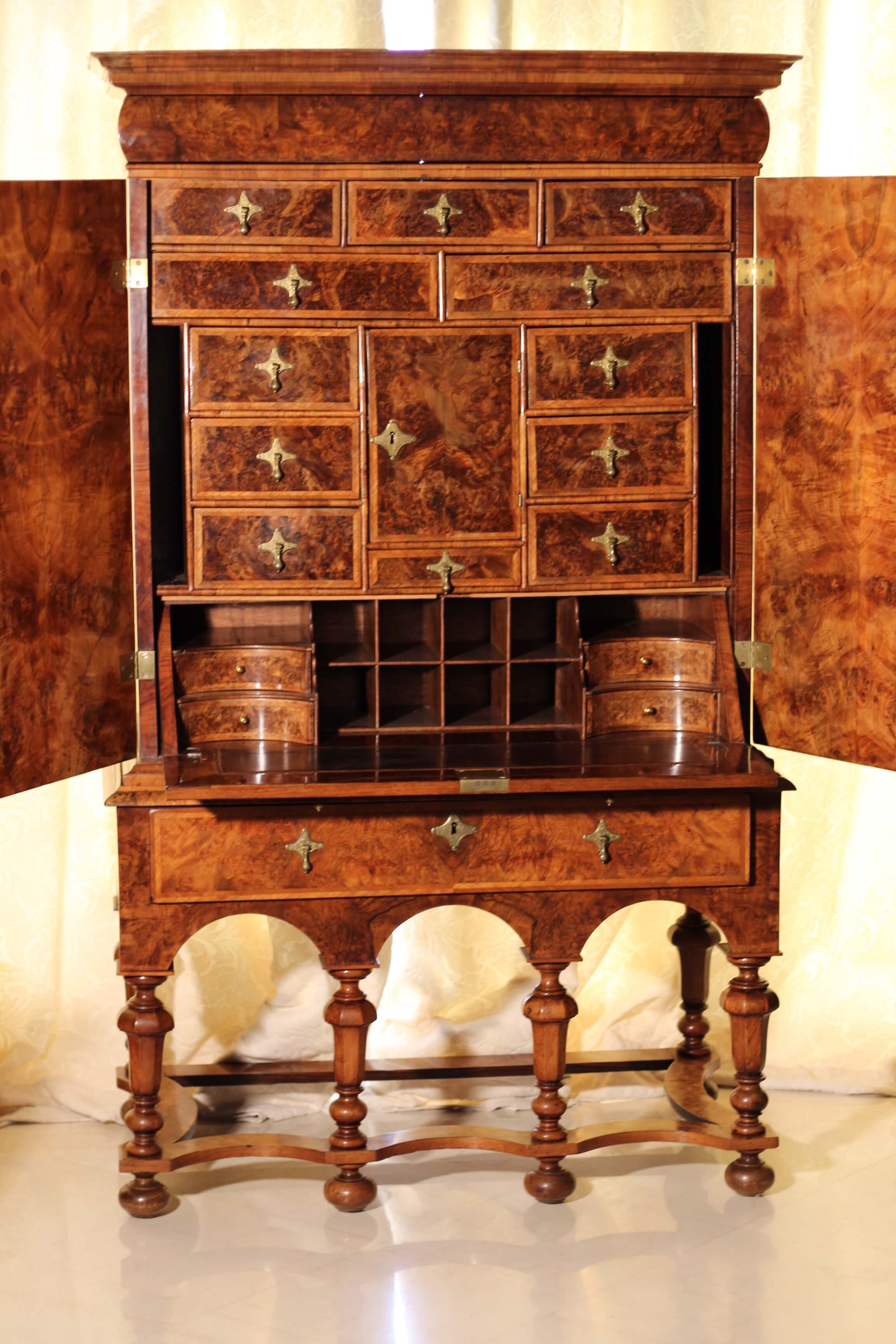 Cabinet on Stand-  William and Mary-XVII – Cabinet on Stand-  William and Mary-XVII –